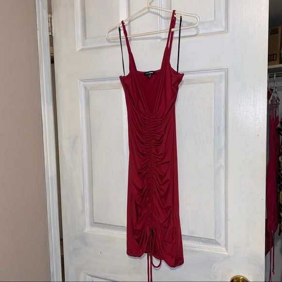 Fashion Nova Shanghai Ruched Dress🌹 - Picture 4 of 5